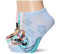 Disney Women's Lilo & Stitch 5 Pack No Show Socks Casual Sock (pack of 5)