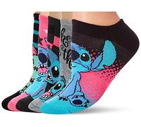 Disney Women's Lilo & Stitch 5 Pack No Show Socks Casual Sock (pack of 5)