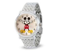 Disney Women's Mickey Analog-Quartz Watch with Stainless-Steel Strap, Silver, 17.9 (Model: WDS000684)