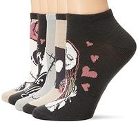 Disney Women's Nightmare Before Christmas 5 Pack No Show Socks