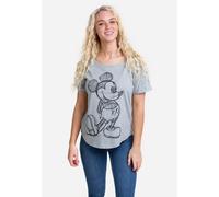 Disney Women's Regular Fit T-Shirt Gris 10 (M) Female