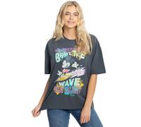 Disney Women's Regular Fit T-Shirt Gris 8 (S) Female