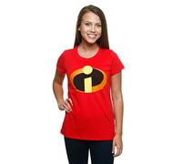 Disney Women's The Incredibles Logo Graphic T-Shirt, Red, 2XL