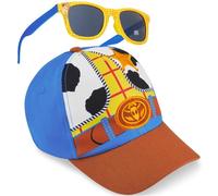 Disney Woody Toy Story Casquette Baseball et Lunette de Soleil Enfant Garcon avec Protection UV, Voyage Accessoires, Ete Cadeau Garcon (Multi Woody)