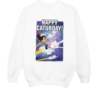 Disney - "Wreck It Ralph Happy Caturday" Sweat-shirt pour filles BI42114 (140-146) (Blanc)