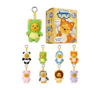 Disney YuYus Winnie l'ourson Wave 2 - Breloques en Vinyle de Style Sac à Breloques - 9 Motifs d'animaux de boîte Aveugle comme Panda ou Lion - Mousqueton - Figurine de Collection aléatoire - Environ