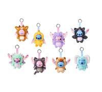 Disney YuYus Stitch & Angel Wave 3 - Breloques en Vinyle en Forme de boîte Aveugle, 9 Motifs d'animaux tels Que Capybara ou éléphant, Mousqueton, Figurine Surprise d'environ 12 cm, pour Enfants
