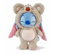 Disney YUYUS Stitch Koala Peluche à Collectionner avec Visage en Vinyle, Peluche Disney Douce dans Une boîte Tactile, Peluche Stitch pour Enfants et Fans 28 cm