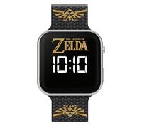 Zelda GLZ4013 Montre numérique LED pour enfant avec bracelet en silicone Noir, Noir , Moderne
