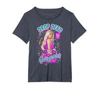 Disney Zombies Addison Drop Dead Gorgeous Poster T-Shirt, Femme Grandes tailles, Bleu Chiné, 1X