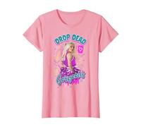 Disney Zombies Addison Drop Dead Gorgeous Poster T-Shirt, Femme, Rose, M