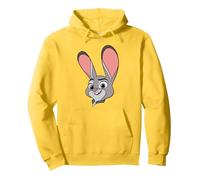 Disney Zootopia 2 Judy Hopps Big Face Halloween Costume Sweat à Capuche, Unisexe pour adultes, Citron, M