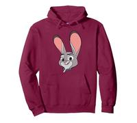 Disney Zootopia 2 Judy Hopps Big Face Halloween Costume Sweat à Capuche, Unisexe pour adultes, Marron, S