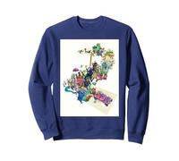 Disney Zootopia 2 Multi-Character Chase Official Poster Art Sweatshirt, Unisexe pour adultes, Bleu Marine, S