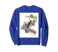 Disney Zootopia 2 Multi-Character Chase Official Poster Art Sweatshirt, Unisexe pour adultes, Bleu Royal, XXL
