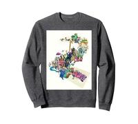 Disney Zootopia 2 Multi-Character Chase Official Poster Art Sweatshirt, Unisexe pour adultes, Chiné Foncé, M