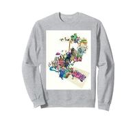 Disney Zootopia 2 Multi-Character Chase Official Poster Art Sweatshirt, Unisexe pour adultes, Gris Chiné, L
