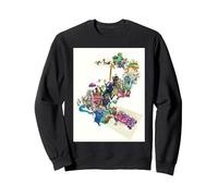 Disney Zootopia 2 Multi-Character Chase Official Poster Art Sweatshirt, Unisexe pour adultes, Noir, M
