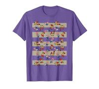 Disney Zootopia Hopps Nick Toss Up T-Shirt, Homme, Violet Chiné, XXL