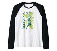 Disney Zootopia Judy Hopps Summer Vibes Distressed Portrait Manche Raglan