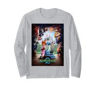 Disney Zootropolis 2 Nick Judy & Gary Surrounded Poster Art Manche Longue, Unisexe pour adultes, Gris Chiné, L