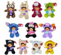 Disney20cm Monchhichis transformer point Mickey Totoro Kiki peluche jouet Kawaii Stellalou Linabell peluches peluche poupée enfants cadeaux 1pcs 20cm