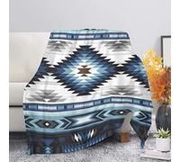 DISNIMO Navajo Couverture tribale super douce et pelucheuse pour lit, canapé, bureau, camping, intérieur ou extérieur, 114 x 151,9 cm, aztèque du sud-ouest