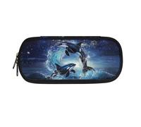 DISNIMO Trousse à crayons pour filles et garçons - Pour la rentrée scolaire des petits enfants, Baleine tueuse., Organiseur de sac