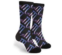 DISNIMOO Chaussettes de sport pour homme et femme, motif scorpion, ciel étoilé, anti-ampoules, chaussettes amusantes pour le sport, la course à pied, le cyclisme, Comme indiqué sur la photo, Taille