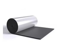 D'isolation en mousse d'aluminium réfléchissant autocollant，Isolation Phonique Auto Adhésive，Couche D’Isolation en Caoutchouc Autocollant，Pour sols, toits.(1*1m/3.2*3.2ft,15MM(THK))