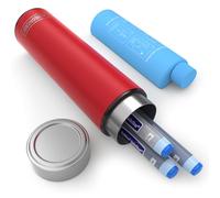 DISONCARE 60H Pochette Isotherme Medicaments Insuline Voyage 3 Stylo Biogel Sac Isotherme Medicament Transport Trousse Isotherme boite medicaments avec 2 Glacieres(Rescue Rouge)