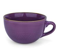 Disoza Grande tasse à café XXL Violet Tasse Céramique 700ml Tasses à soupe avec anse Grandes tasses Jumbo Tasses à thé Céréales Soupes Café Bol Porcelaine Tasse à soupe avec poignée