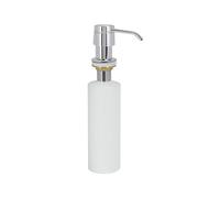 Dispensador de jabón metálico Para encastrar en encimeras. Capacidad 0,4 litros