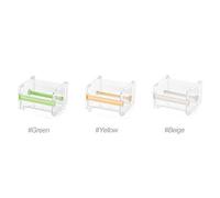 Dispensateur de Bande, Organisateur de Rouleau de Organisateur de Bureau DIY Sticker Roll Ruban Cutter Dispensver Accessoire avec 2,55 Pouces de Diamètre Applicable Dispensateur de Bureau