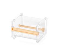 Dispensateur de Bande, Organisateur de Rouleau de Organisateur de Bureau DIY Sticker Roll Ruban Cutter Dispensver Accessoire avec 2,55 Pouces de Diamètre Applicable Dispensateur de Bureau