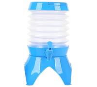 Dispensateur de boisson avec Tap 3, 5 L Poud à eau pliable BPA Dispensateur de boisson en plastique gratuite avec support, poignée ＆ couvercle camping à vis portable porteuse camping pour l