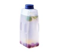 Dispensateur de boisson - Dispensateur d'eau à l'épreuve des fuites 2L | Réservoir de boissons de grande capacité | Bouteille de jus avec échelle pour thé glacé, eau, café, lait, randonnée
