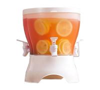 Dispensateur de boisson - Puche à eau lourde, pichet liquide polyvalent | Conteneur rotatif innovant, Spigot intégré et conception de section, porte-boisses durable, Sangria à la limonade à thé glacé