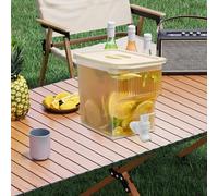 Dispensateur de boissons - Récipient de boissons polyvalents, grande construction portable de 3,9 L, robinet anti-fuite en acier inoxydable, solution de service de fête | Option de rafraîchiss