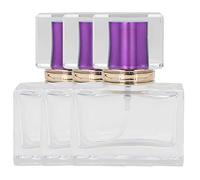 Dispensateur de Bouteille de Parfum en Verre Rechargeable 30 ML Ensemble de 3 Verts Rouges pour Le Voyage (Violet)
