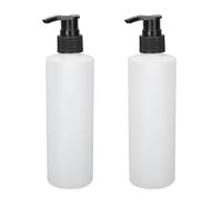 Dispensateur de Bouteille de Pompe, 2pcs 250 Ml de Shampooing Lotion à Main Bouteille de Pompe Rechargeable de Douche de Salle de Bain Contenants