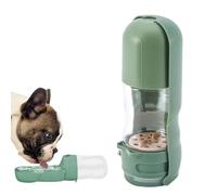 Dispensateur de Bouteille d'eau de Voyage pour Chiens, Bouteille d'eau de Chien avec Bol de Nourriture - Puppy Water Cup 2 in 1 - Accessoires de Voyage pour Chiens à l'épreuve des fuites, Accessoires