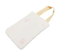 Dispensateur de Coton Dispensateur Portable Refipillable Réutilisable Modèle de Broderie Fermeure Fermeture Voyage Humide Contenant un Récipient Lingette Lapin (lapin)