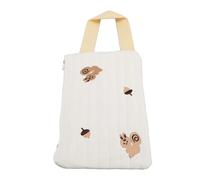 Dispensateur de Coton Dispensateur Portable Refipillable Réutilisable Modèle de Broderie Fermeure Fermeture Voyage Humide Contenant un Récipient Lingette Lapin (écureuil)