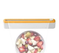 Dispensateur de films avec coupe-porte-portefeuille, organisateur de papier d'aluminium | Film de cuisine magnétique Slicer pour un étagère de réfrigérateur en plastique rack de rouleau de rouleau à l