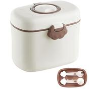 Dispensateur de formule de voyage - 4.72x4.13x3.74 dans le support de collation avec des compartiments multiples pour l'alimentation organisée, la prévention des déversements faciles pour bébé, tout-p