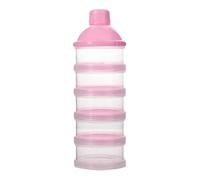 Dispensateur de formule de voyage, distributeur de lait en poudre | Conteneur de formule à aller | 5 couches amovibles amovibles Empilable Easy Clean Milkizer pour les collations de céréales de riz
