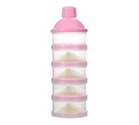 Dispensateur de formule de voyage, distributeur de lait en poudre, Conteneur de formule à aller, 5 couches Organisateur amovible de lait en poudre de nettoyage facile pour un liquide de mélange alimen