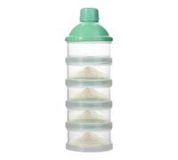 Dispensateur de formule de voyage, distributeur de lait en poudre - Conteneur de formule à aller - 5 couches Organisateur de lait de lait facile à nettoyer empilable pour la garderie à domicile