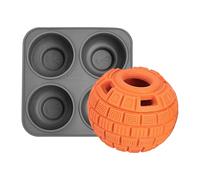 Dispensateur De Jouets Pour Chiens - Silicone Puzz Ball Feeder Avec Plateau À 4 Cavité | Gelsing Slow Food Training Toy Toy For Agressive Chewers, Interactive Small Dog Snack Game For Healthy Meal Cha